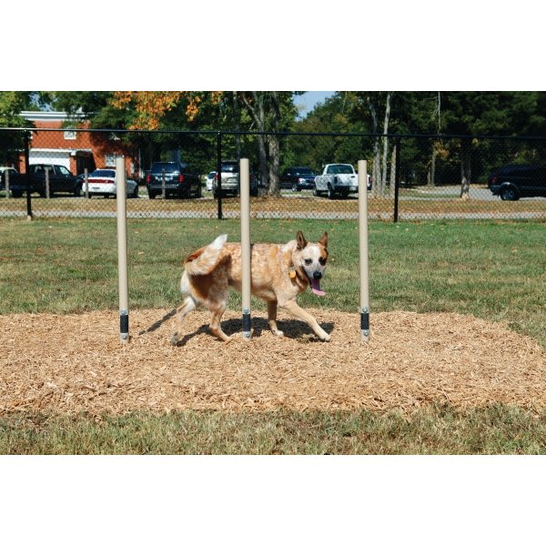 Barkpark® By Ultrasite® Dog Park Flexible Weave Posts, Natural Green/Beige
