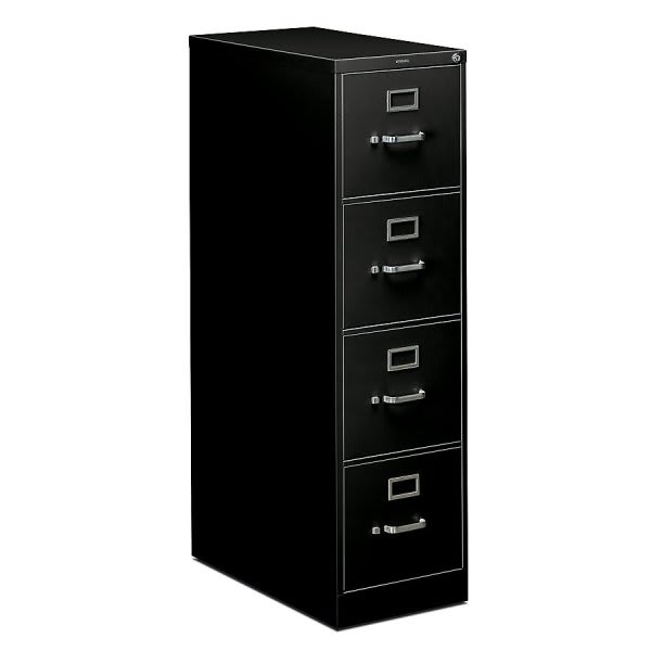 WorkPro® 5Drawer Black LegalSize Vertical File 261/2 Inch D
