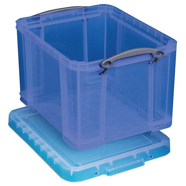 Really Useful Boxes® 64 Liter Clear Plastic Storage Box HD Supply