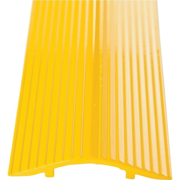 Vestil Extruded Aluminum Hose And Cable Crossover 24 Inch Yellow
