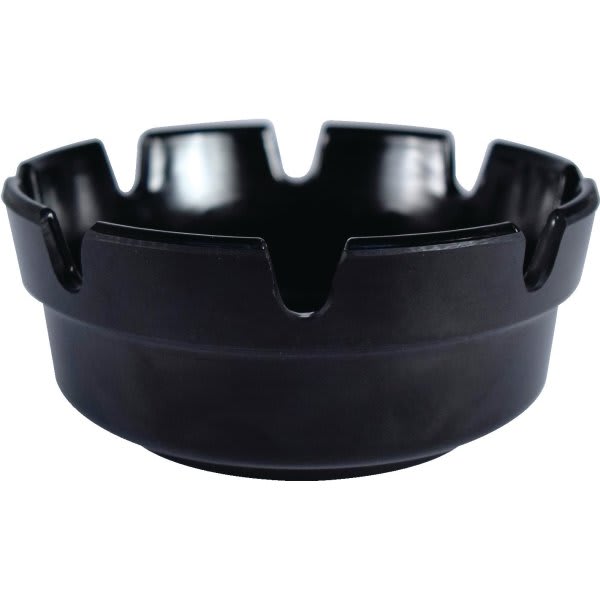 Black Plastic Ashtray, Case Of 48