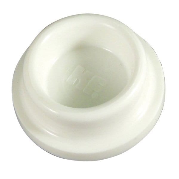 Strybuc Door Stop Bumper W/ Rubber (White) (20-Case)