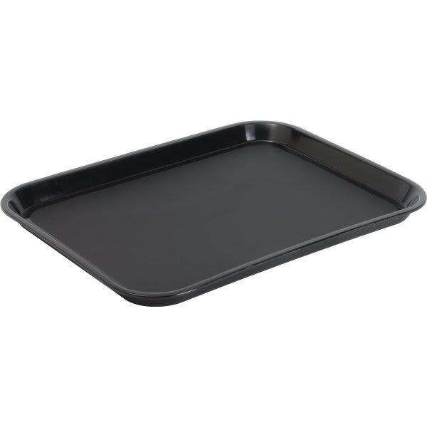 Hapco 10.5 X 13.75" Rectangular Tray With Round Corners Black Package Of 36