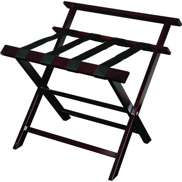 Standard Luggage Rack Powder Coat With Backrest, Black HD Supply