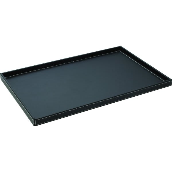 Coffee Service Tray Black Leatherette
