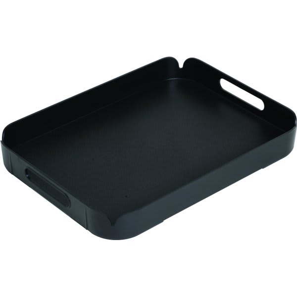 Coffee Service Tray, 11w X 14"L, Acrylic Black, Package Of 6