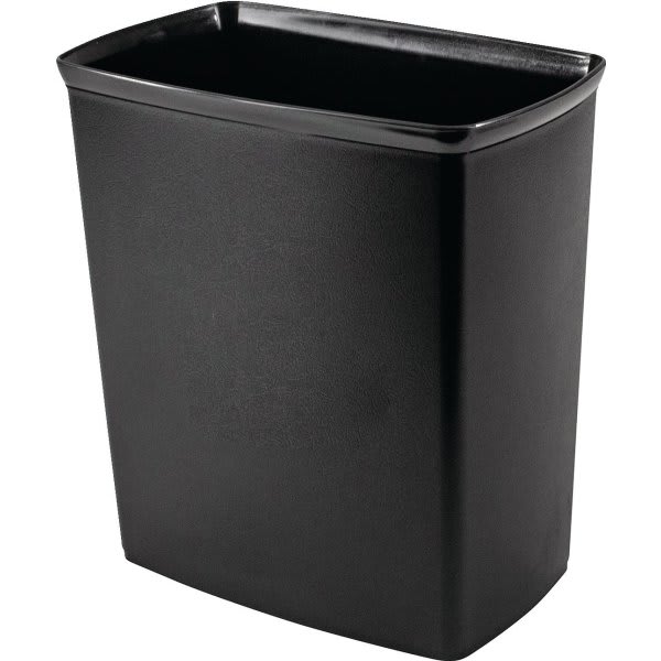 Hapco 9 Quart Plastic Trash Can Black
