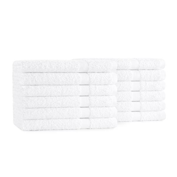 Cotton Bay® Essential™ Hand Towel Cam 16x27 3 Lbs/Dozen White, Case Of 120