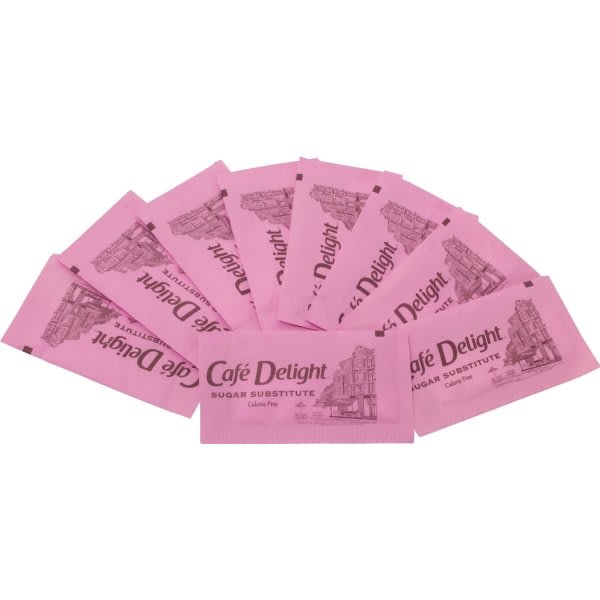 Diamond Crystal Cafe Delight Sugar Substitute Pink Packets Package Of 2,000
