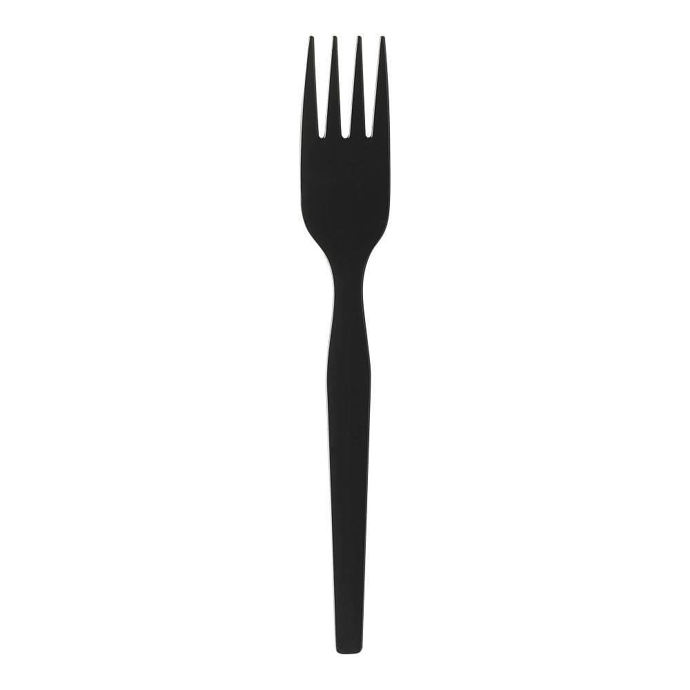Dixie® Medium-Weight Polystyrene Black Fork Refill, 960/Case