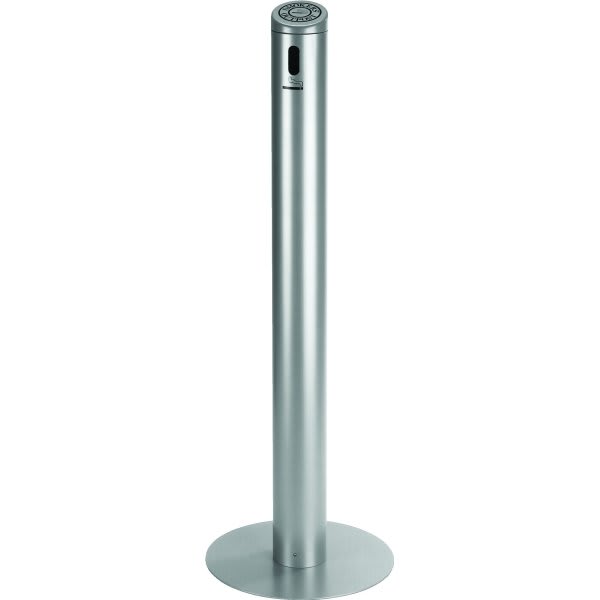Commercial Zone Products Smokers Outpost Stand Cigarette Receptacle, Silver