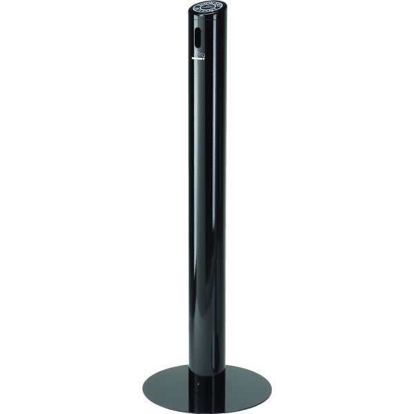 Commercial Zone Products Smokers Outpost Stand Cigarette Receptacle, Black