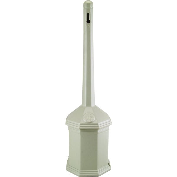 Commercial Zone Products Smokers Outpost Site Saver Snap-Lock Cigarette Receptacle, Beige