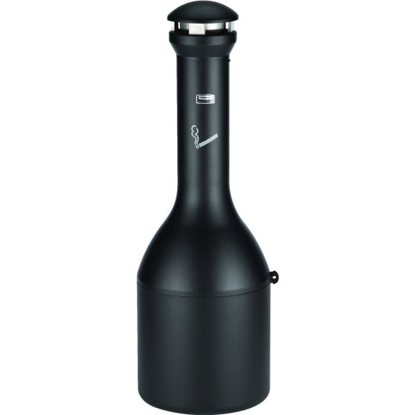 Rubbermaid Commercial Infinity Traditional Smoking Receptacle (Black)