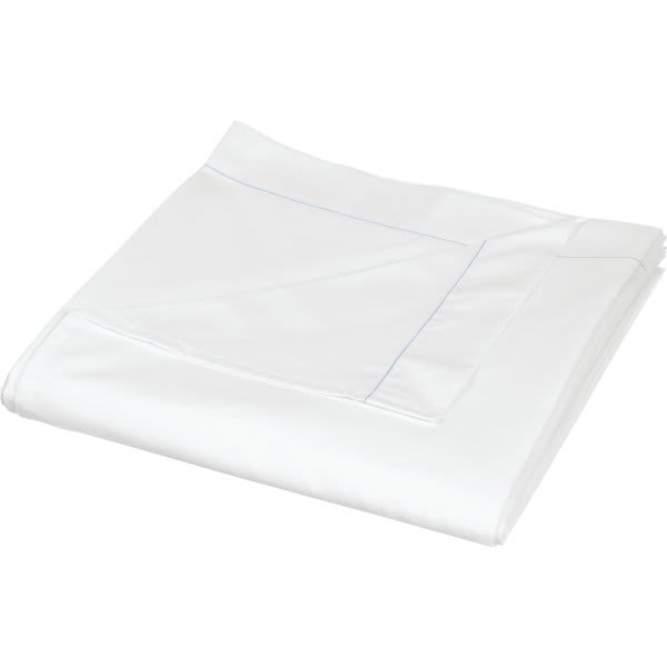 WynRest T200 Flat Sheet Queen XL 90x120" White Case Of 24 HD Supply
