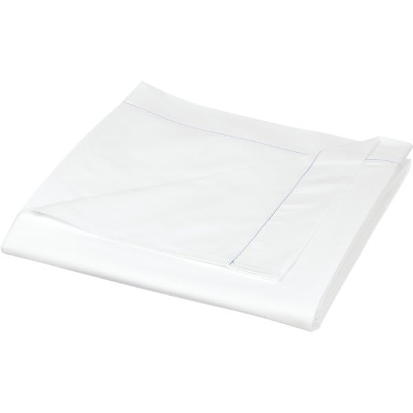 Cotton Bay® Classic™ T200 Flat Sheet Queen 90x110" White, Case Of 24