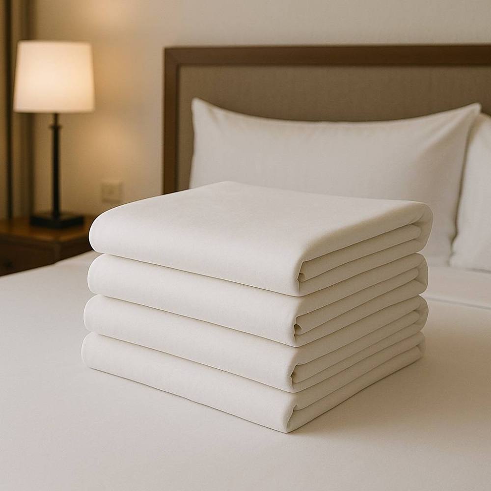 Cotton Bay Classic T200 Flat Sheet King 108x105 In. White, Case Of 24