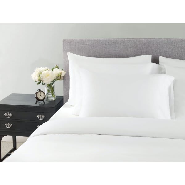 Wynrest® Microfiber Flat Sheet, Full, 81x120", White, Case Of 12