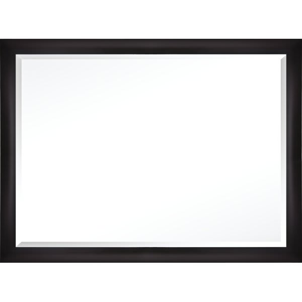 Startex Industries Fornari Vanity Beveled Glass Mirror 48 X 36" Black Package Of 4