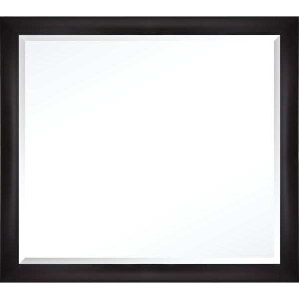 Startex Industries Fornari Vanity Beveled Glass Mirror 40 X 36" Black Package Of 4