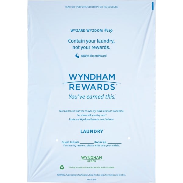 Rdi-Usa Wyndham Rewards® Laundry Bag 14 X 20" Case Of 1000