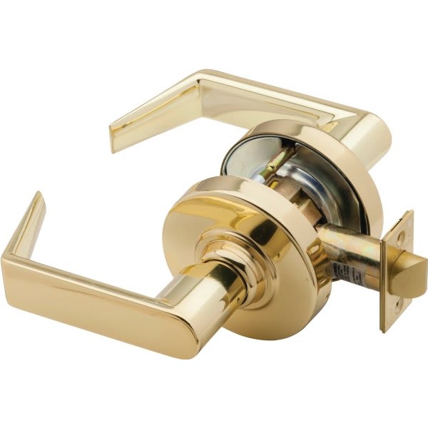 Schlage® Nd Series Rhodes Mechanical Passage Lockset (Brass)