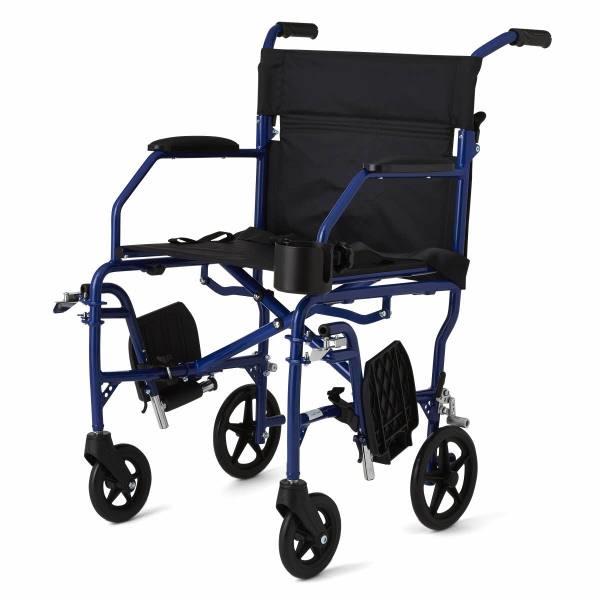 Medline Industries Ultralight Transport Chairs, Black