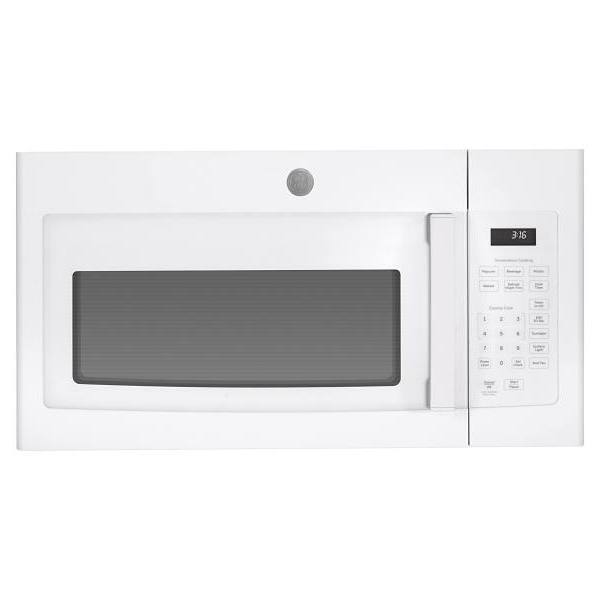 GE® 1.6 cu. ft. Over The Range Top Convertible Vent Microwave, White
