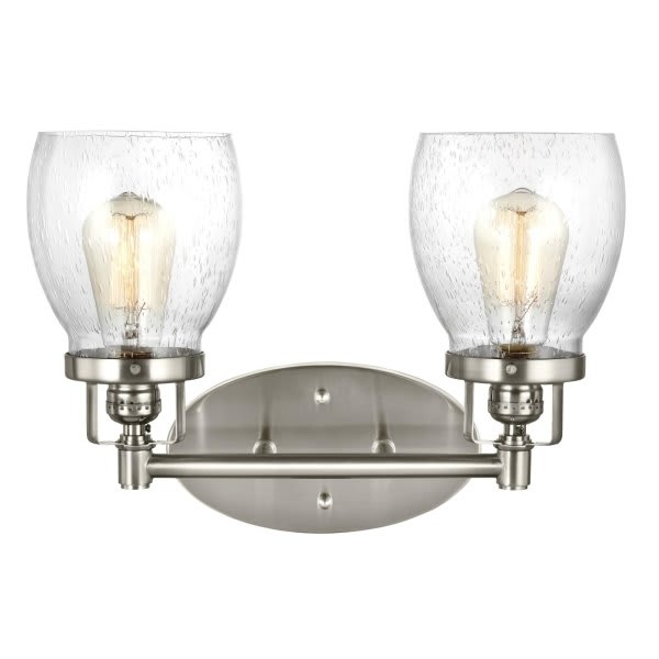 Sea Gull Lighting® Kerrville 9.5 Watts Two Light Bath Sconces Brushed
