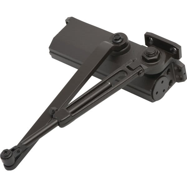 Shield Security® Light Commercial Door Closer Size 4, Bronze HD Supply