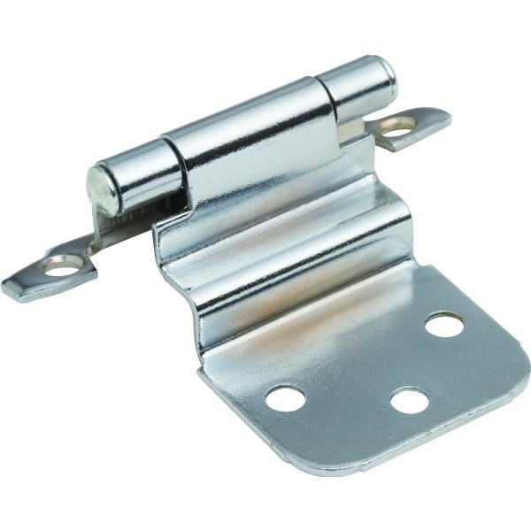 30° Reverse Bevel SelfClosing Exposed Hinge Polished Chrome