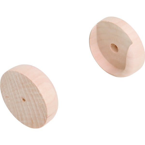 Wood Closet Rod Socket , Package Of 5