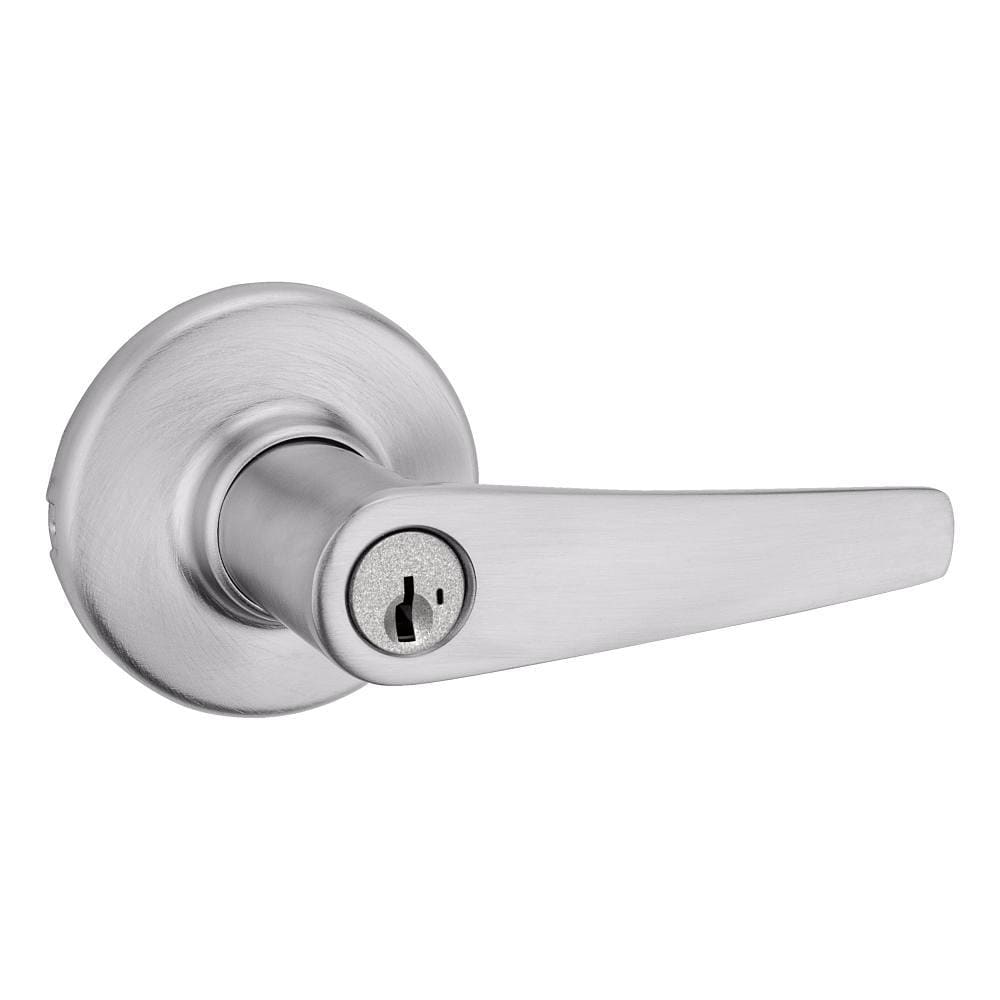 Kwikset Delta Satin Chrome Keyed Entry Door Lever With Smartkey Security