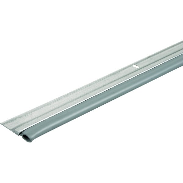 Economy Aluminum And Vinyl Door Weatherstrip, Aluminum, Package Of 2