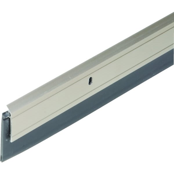 Frost King 36" Aluminum And Vinyl Door Sweep, Satin Nickel