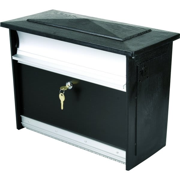 Gibraltar Mailboxes City Classic Steel Vertical Wall Mount Mailbox In Black Hd Supply