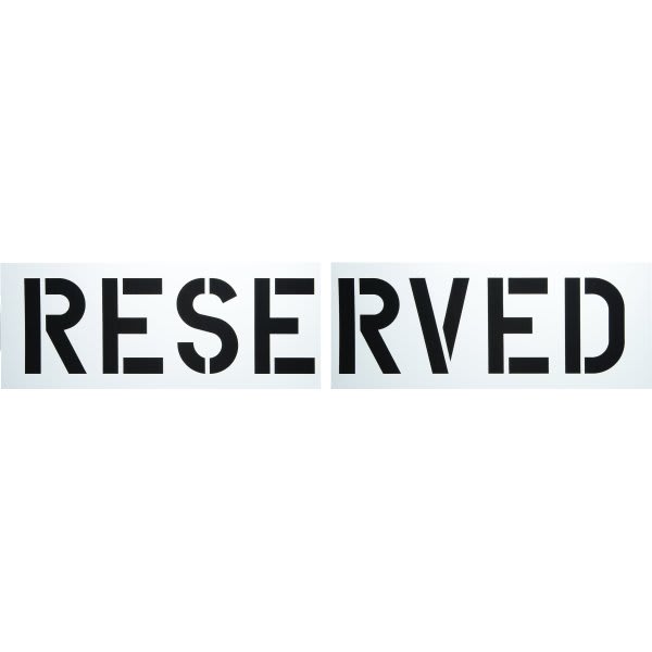 24" NO PARKING Parking Lot Stencil 12" Wide Letters WIDER