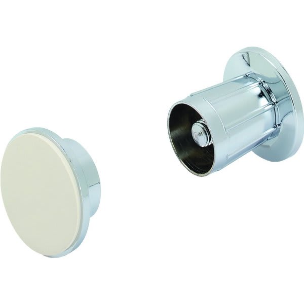 Die-Cast Shower Rod Bracket Polished Zinc, Package Of 2