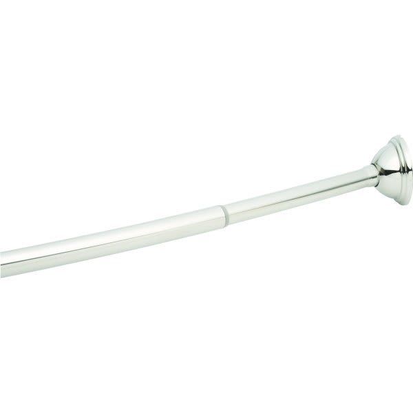 Zenna Home 60" White Adjustable Tension Shower And Utility Rod HD Supply