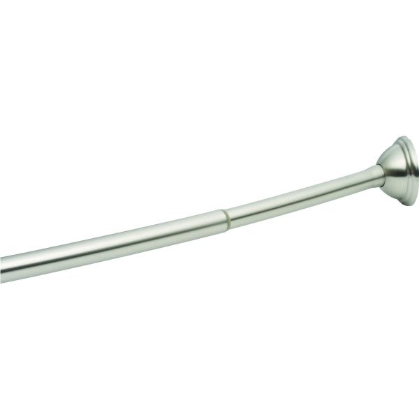 Zenna Home 72" Brushed Nickel Adjustable Tension Shower And Utility Rod