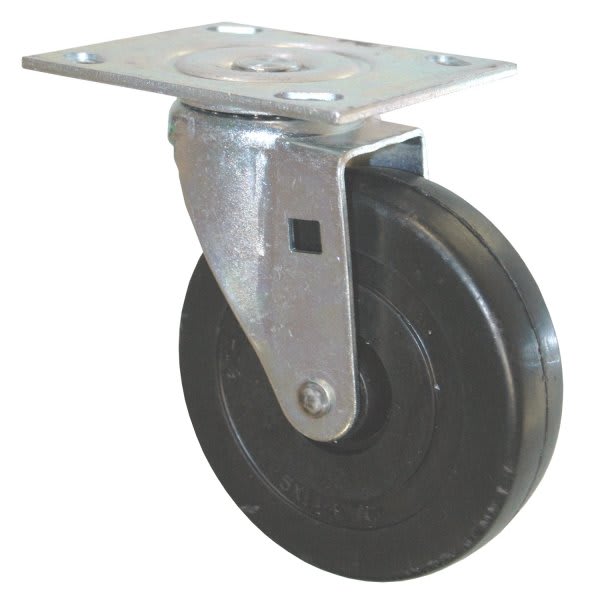 Rubbermaid Commercial 5 Inch Swivel Plate Caster For Rubbermaid Commercial Heavy Duty Platform Truck