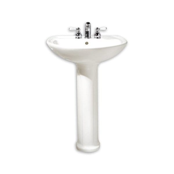 American Standard® 24" Cadet® Pedestal Sink Combination 4" Faucet Holes White