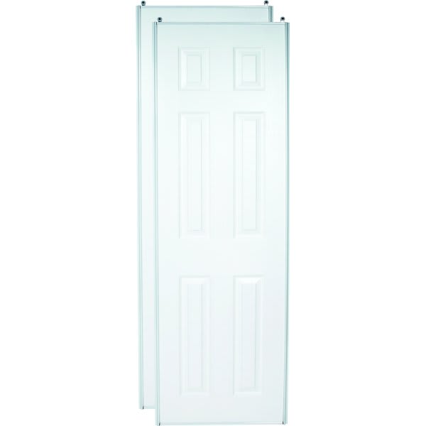 72" X 80" 6-Panel White Closet Bypass Door, 106 Series