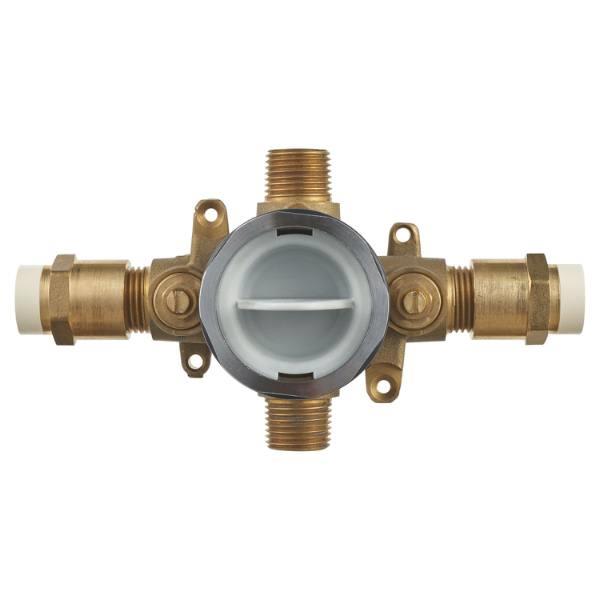 Pfister® 3Handle Tub And Shower RoughIn Valve, 3Hole Installation