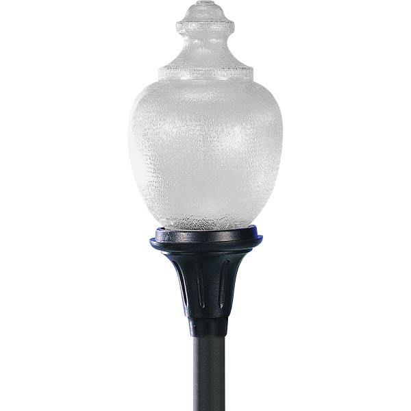 54w Acorn Surface Lighting Post Cap (Black)