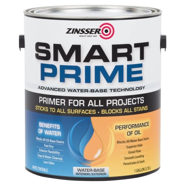 Zinsser® Smart Prime Universal Water-Based Primer, Case Of 2