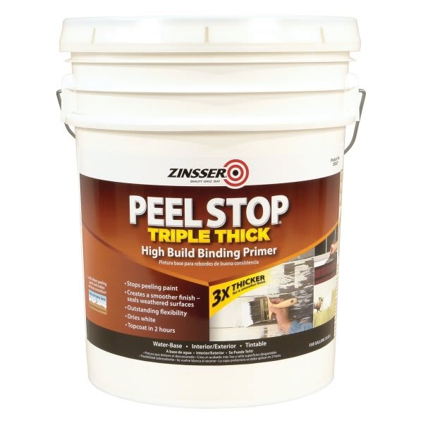 Zinsser 5 Gal Peel Stop Triple Thick Binding Primer Flat White 1pk