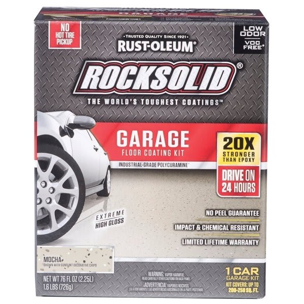 Rust-Oleum 128 Oz Mocha 1 Car Polycuramine Garage Floor Kit