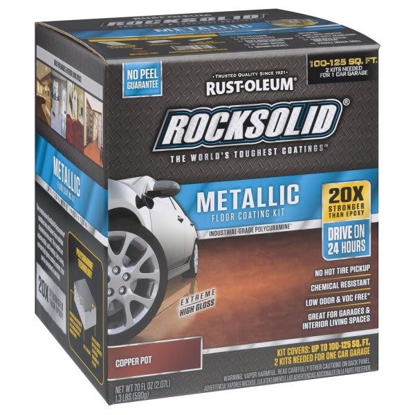 Rust-Oleum 70 Oz Metallic Copper Pot Garage Floor Kit Package Of 2