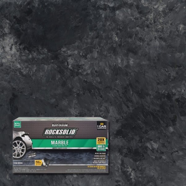 Rust-Oleum 76 Oz Marble Stone Obsidian Garage Floor Kit